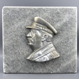 Барельеф СТАЛИН И. В. металл на граните СССР 1950-е гг