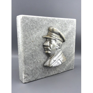 Барельеф СТАЛИН И. В. металл на граните СССР 1950-е гг